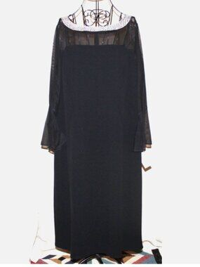 Alex Evenings Embellished Neck Evening Gown Sz 22 W Bell Cuffs NWT Wedding Party